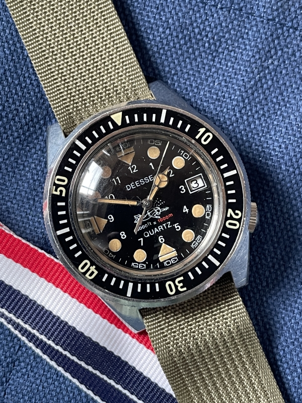 Dodane Vintage French Diver (Deese) 1000m 1980’s. Rare